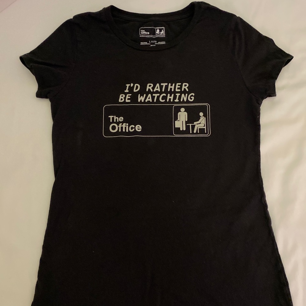 “I’d Rather Be Watching The Office” Official The Office Merch Teens T-Shirt Tee